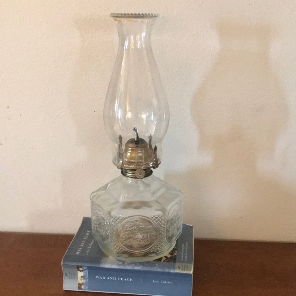 Vintage lamplight farms medium size clear